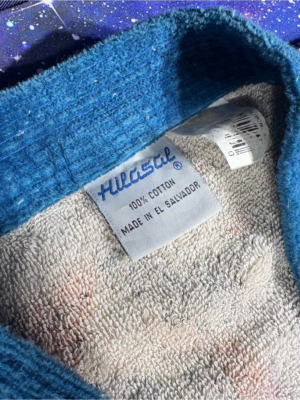 Vintage 70s Hilasal Fernando Llort La Palma Terry Cloth Robe